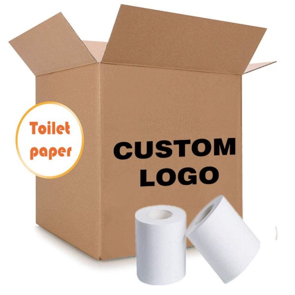Luxury Flat Pack Toilet Paper Sinopec Group Paper Toilet Colored Customized Ultra Soft 96 Rolls of Toilet Paper Bamboo Pulp
