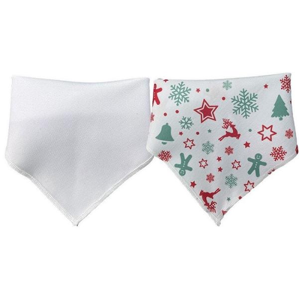 Customizable White Polyester Sublimation Blank Bibs For Babies