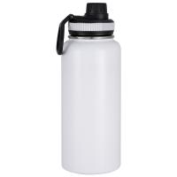 32 oz Cuve à eau chaude électrique isolée sous vide avec couvercle anti-déversement Blanc