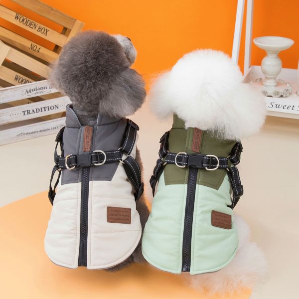Function Warm Comfortable Waterproof Turtleneck Dog Winter Coat for Small Medium Dogs