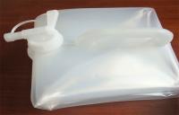 Seau carré liquide en plastique pliable campant extérieur de transporteur d'eau