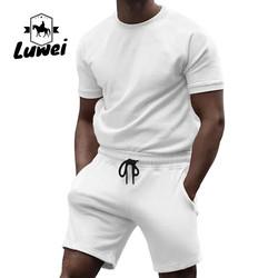 Algodão Jogging Homens Vestuário Desportivo Conjunto Fitnesse Trajes de ginástica Trajes de 2 peças