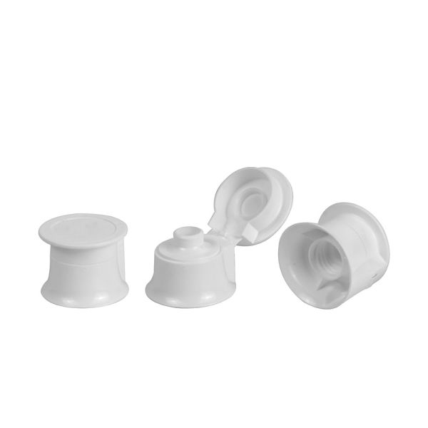 Cosmetic Plastic UV Coating Flip Top Cap 7.8mm Plastic Bottle Lids Packaging