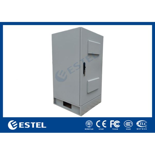 Sandwich Structure Waterproof Outdoor Telecom Cabinet With Environmental Sensors LED Lights