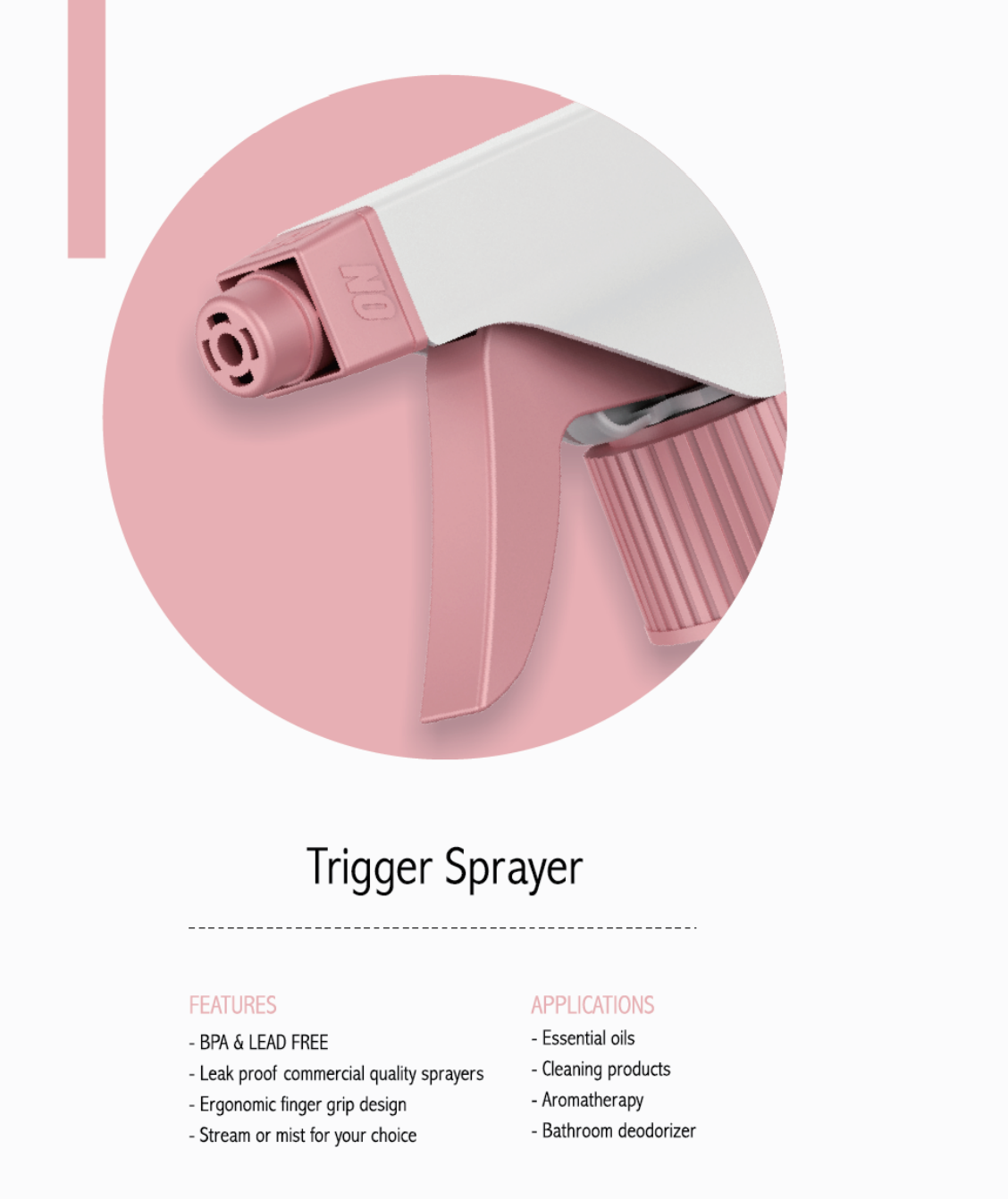 Plastic 500ml HDPE Plastic Trigger Spray Bottles For Cleanser Packaging