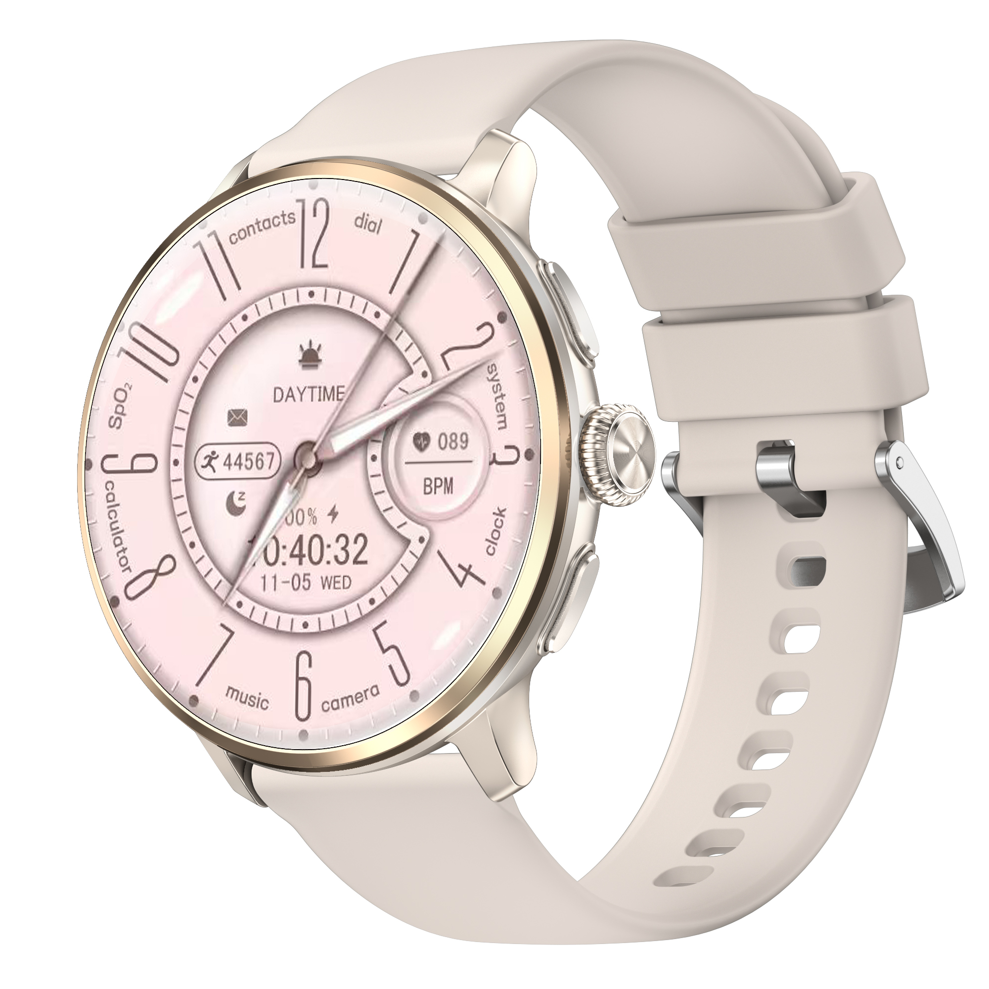 H88 4G Android Woman Smart Watch 1.6 Inch AMOLED 3+32GB NFC Sim Card Video Call IP68 Waterproof AI Voice Assistant Calendar