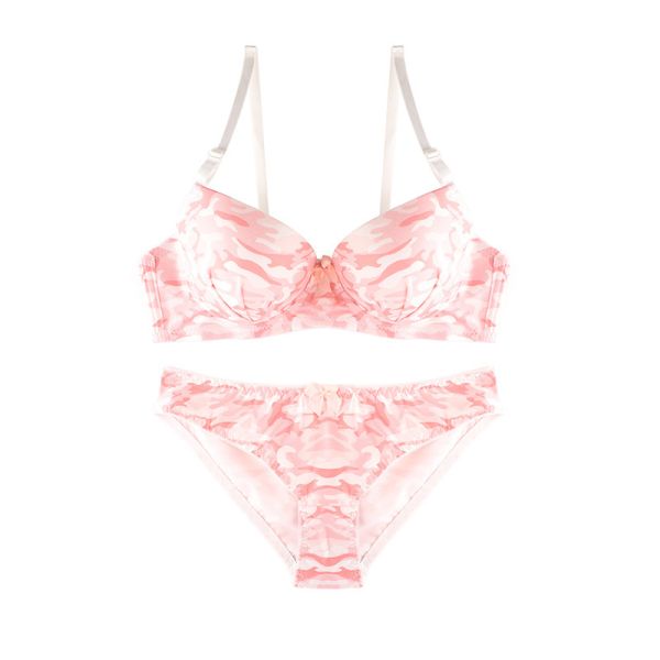 Women Underwear Lingerie Set High Quality Hot Selling Printing Underwire Panty and Bra Set for Ladies