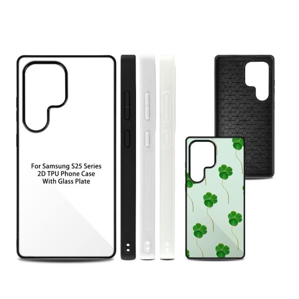 Customizable 2D TPU Glass Sublimation Blank Phone Case Protector For Galaxy S25 Mobile Phone Cover