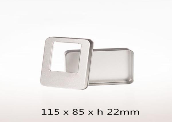 Metal Tinplate Blank Mini Tin Box With Clear PVC / PET Window On Cover YT1376