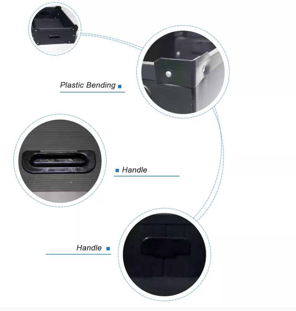 Пластиковая рифленая доставка ящика для хранения ESD для упаковки Electroinic