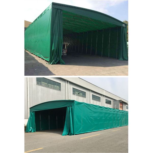Waterproof Outdoor Push And Pull Folding Garage Carport Warehouse Trade Show Tent