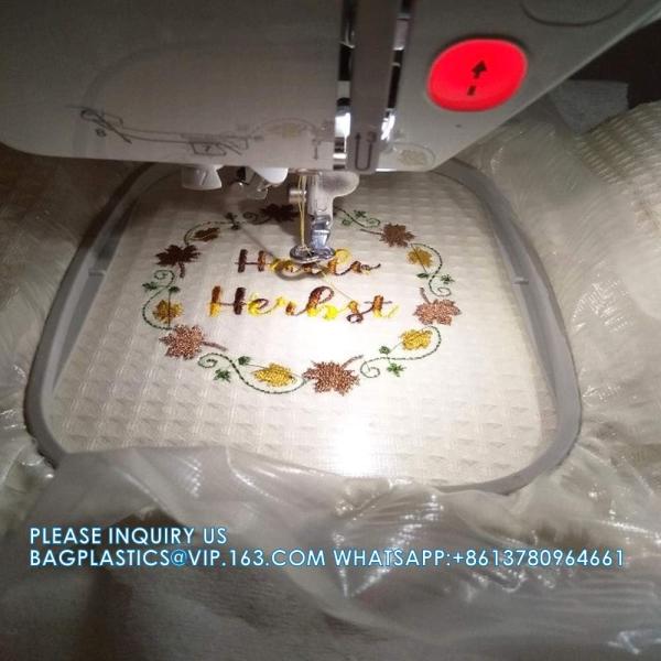 Wash Away Embroidery Stabilizer And Topping 35um Transparent Water-Soluble Film 10 Yards Roll