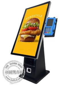 15.6 Inch 1080P 400nits Capacitive Touch Screen Self Service Payment Kiosk On