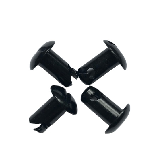 Bouton DZUS en aluminium noir pour le remplacement de pièces de voiture de course