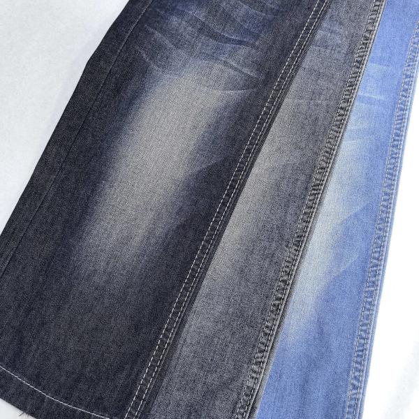 16S Compte de fils T400 coton bleu foncé Tissu denim étirable 8 oz JSD3062 Avec 86,5% de coton 13,5%T400