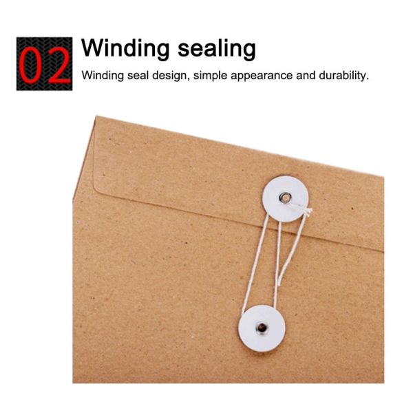 A4 A5 Kraft Paper Gift Card Envelopes Black White Brown 5x7