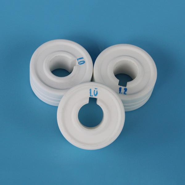 Corrosion resistant ceramics for alumina wire feeder