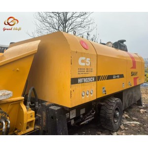 SANY HBT9028CH  Diesel Trailer Mounted Concrete Pump with 2 × 180 kW rated power