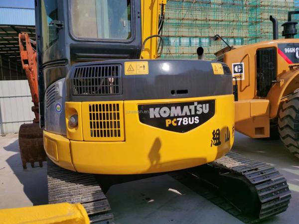 8 Ton Mini Digger Komatsu PC78US-6 Hydraulic Excavator with Low Working Hours 128.6KW