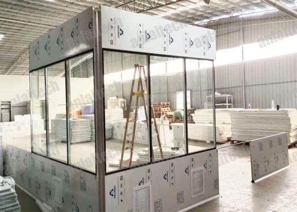 GMP ISO7 Modular Clean Room , Cold Rolled Steel HVAC Cleanroom