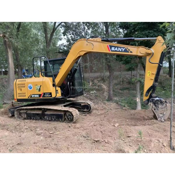 Excavateur d'occasion Sany Sy65c à faible rendement avec une excellente performance et une couleur originale