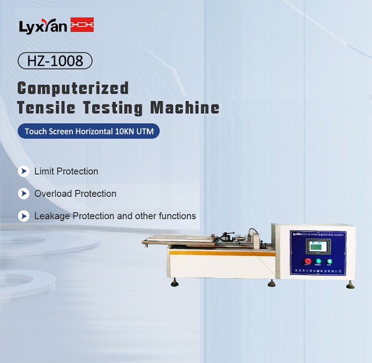 High Precision 10KN Universal Testing Machine Horizontal Electronic Force Rate 150mm/Min UTM 1 Ton