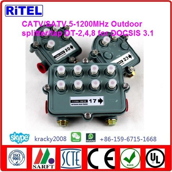 catv_matv 5-1200mhz outdoor splitter/splitters DS-2,DS-3UB,DC-108 for DOCSIS3.1 network compliant with scte guidelines