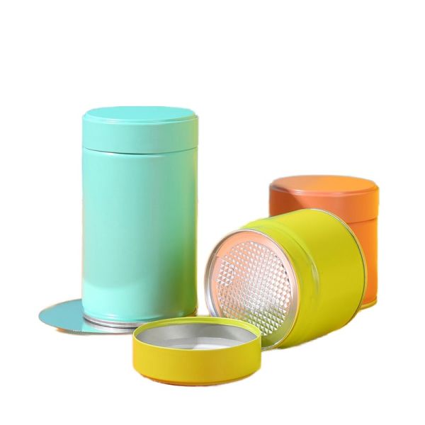 Food Grade Tea Spice Coffee Tin Box Containers Matcha Tin Cans Metal Airtight Tinplate Can Packaging