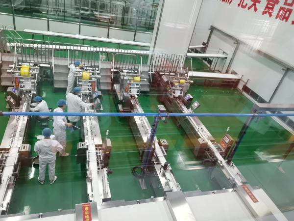 Multi-blades Cutting Type Automatic Baking Packaging Line With Low Noise ≤78 Db