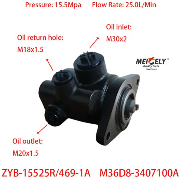 Насосы для повышения уровня управления ZYB-15525R/469-1A для YC6M280-20