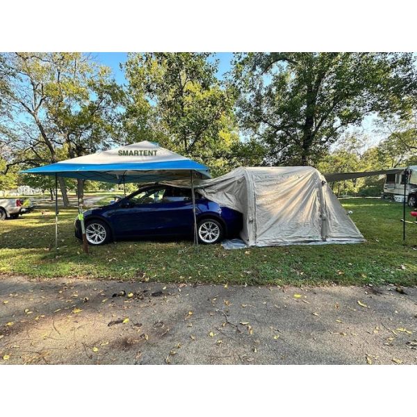 660*290*180 см Легкая установка Хаки 210D Окфорд Надувная палатка Тесла 4 сезон укрытие с дождевиком