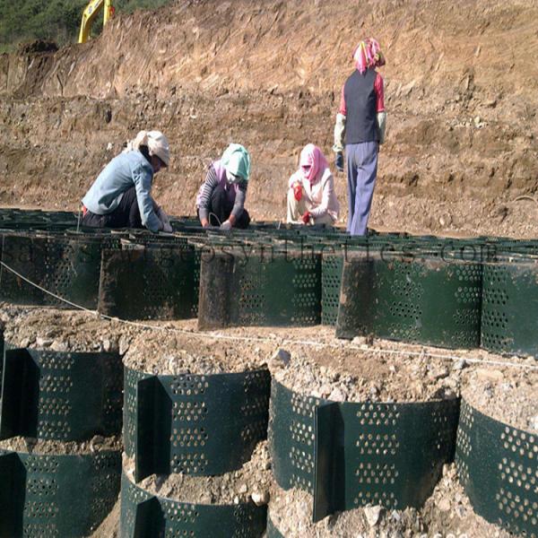 Stabilize Gravel with Geocell 330mm-1000mm Welding Distance and Textured Surface