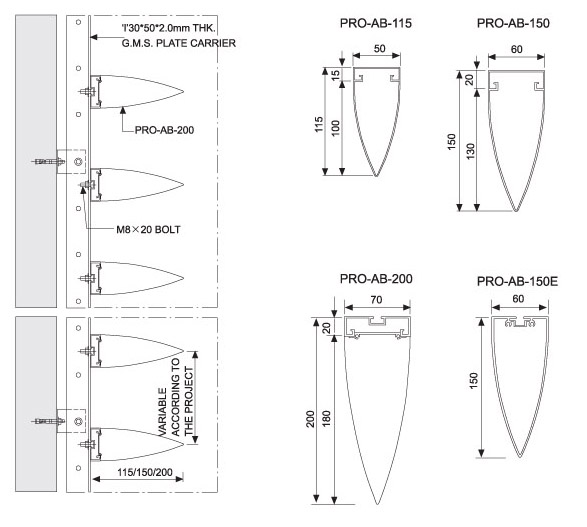 China Wholesales Aluminum Sunshade Louver, Aerobrise Sun Louvres