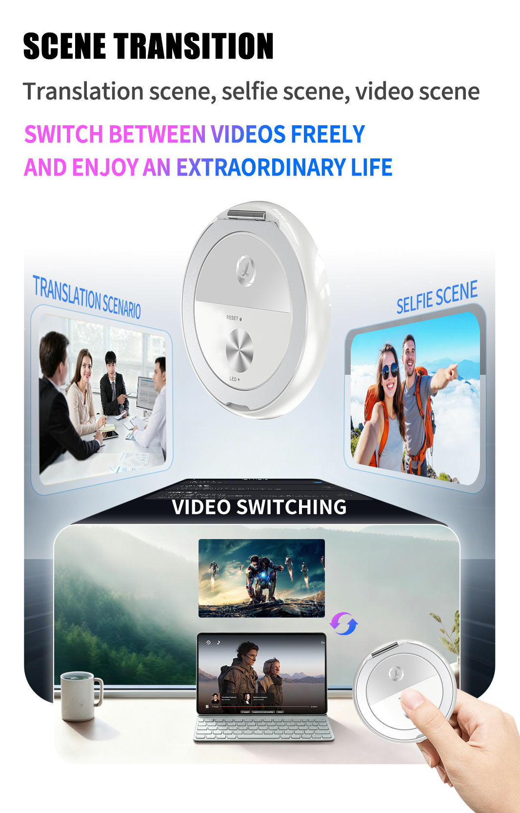 AI Voice Cloning Device Meeting Summary Translation Simultaneous Interpretation