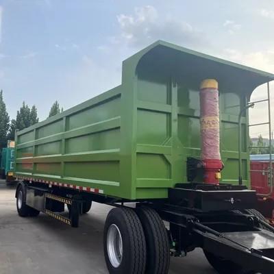 500mm Q345 Carbon Steel Draw Bar Side Wall Full Trailer for 40-100 Tons Load Capacity