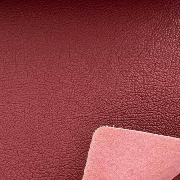 Synthetic Automotive Leather Roller Embossed Micro Fiber Scratch Resistant Realistic Grain