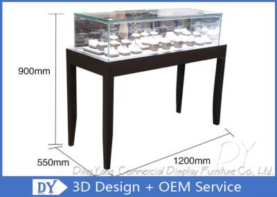 OEM Simples e barata loja de joalharia de madeira Design de balcão com luzes LED