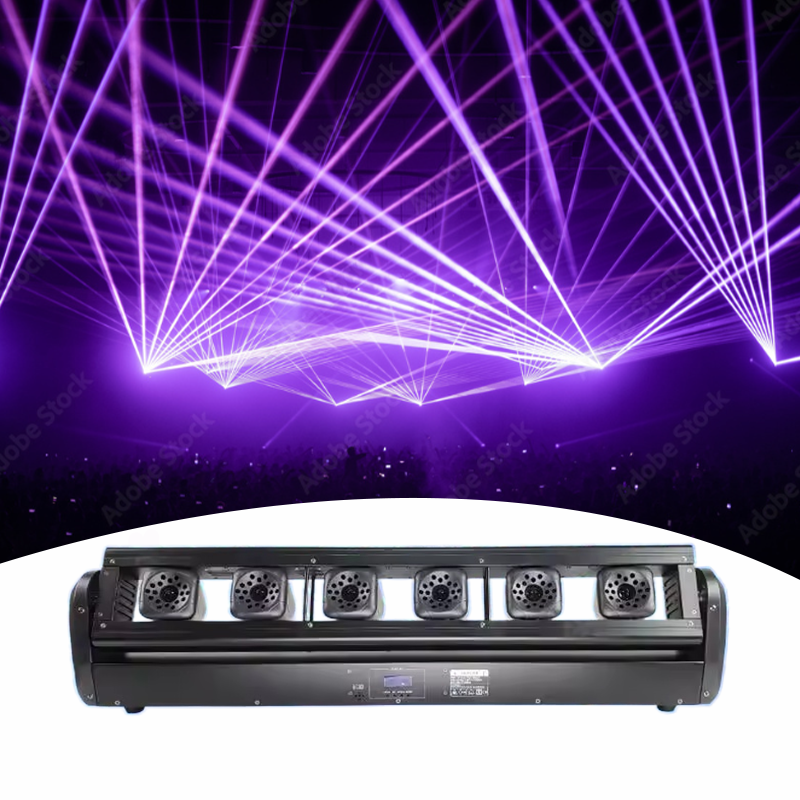 6 Eyes RGB Full Colors Led Light Bar Laser Led Light Bar