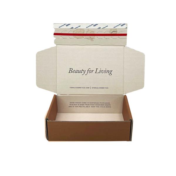 Logotipo Privado Personalizado Corrugado de Envio Adesivo Limpa de Lira Caixa Postal Aberta para Itens