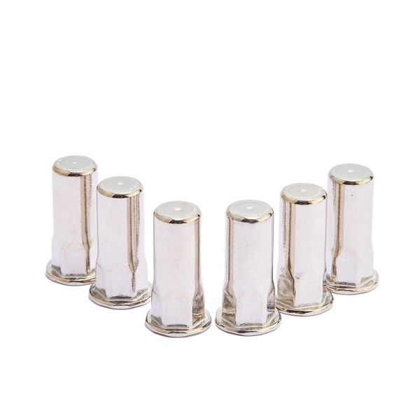 Metric Inner Hex Body Closed End Rivet Nut With Flat Head Stainless Steel Material