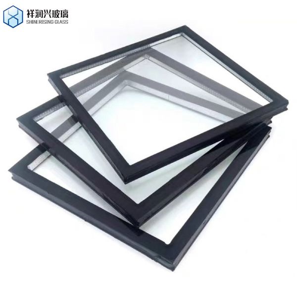 Sound Proof Hollow Insulation Glass Units Warm Edge Spacer Tempered Blue for Building
