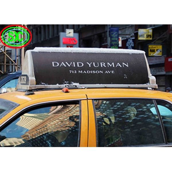 P5 Outdoor Waterproof Full Color LED Car Sign Display With Aluminum Cabinet
