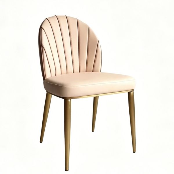 IM-202 Metal Restaurant Chair, Modern Shell-Back Dining Chair with Customizable Frame