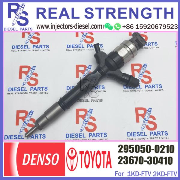 Injetor de combustível comum do trilho, 295050-0210 para TOYOTA 1KD-FTV 23670-39255, 23670-30410, 23670-39355