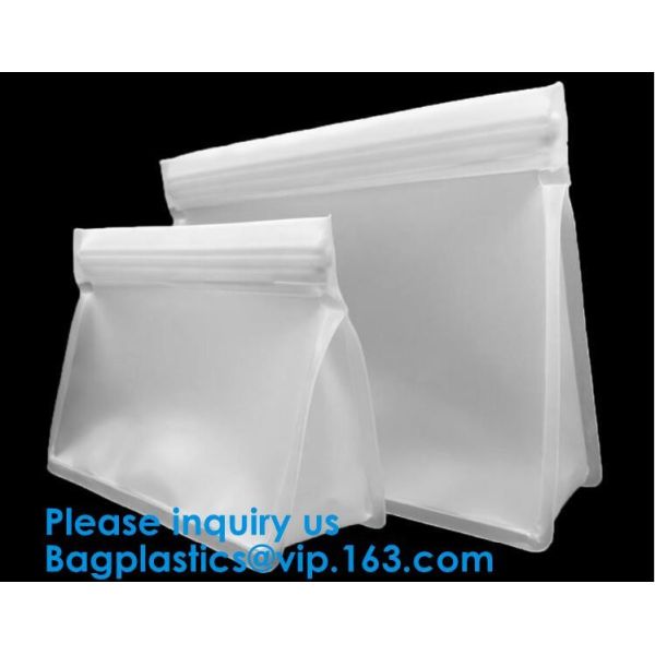 FOOD GRADE SILICONE: Strong, Thick 100% Durable Silicone Food Bags, Non-Toxic, Non-Leaching Hygienic And Reusable Food B