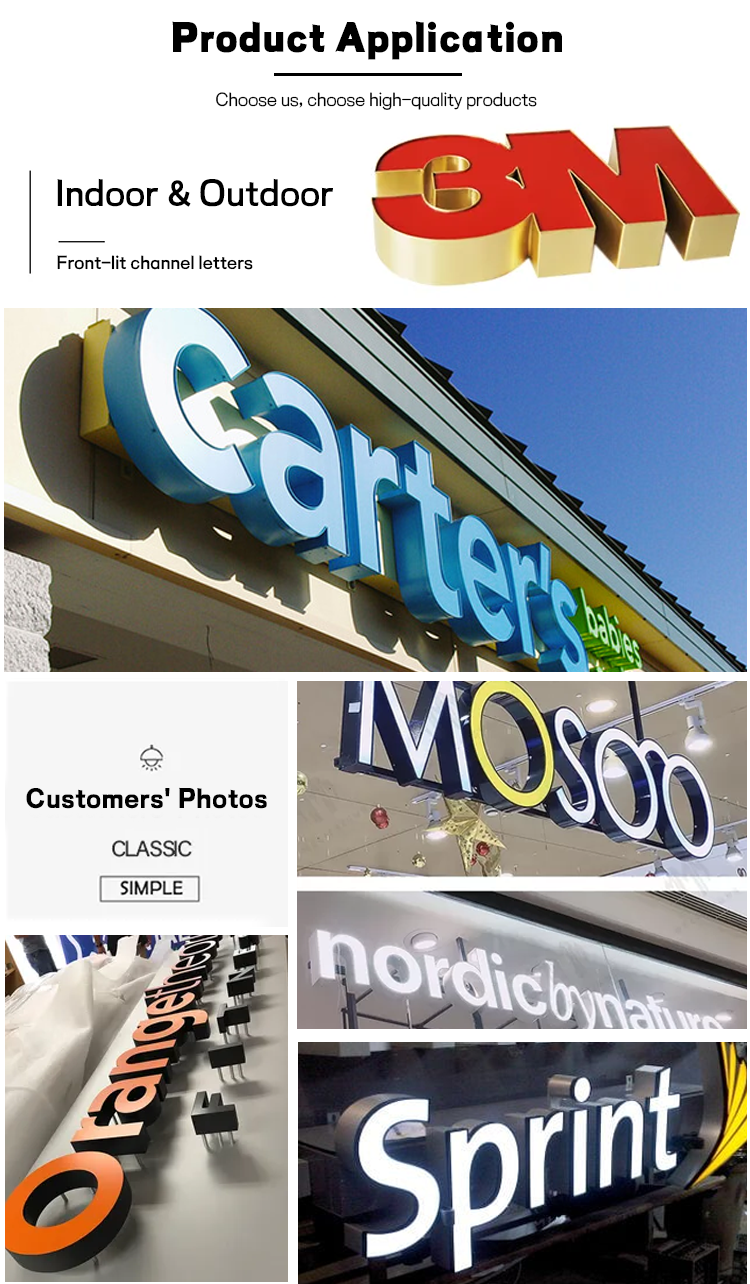 Coil d'aluminium de 7 cm avec capuchon en PVC pour le pliage des lettres de canal