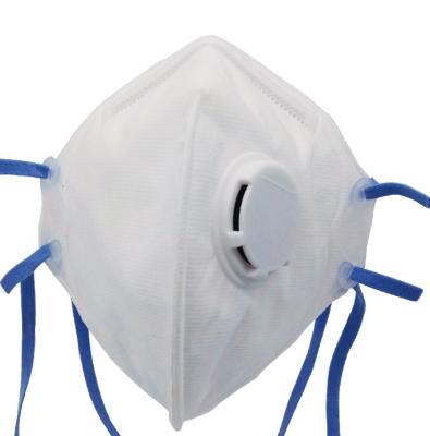White Color FFP3 Face Mask , Air Pollution Protection Mask Filtering Respirator
