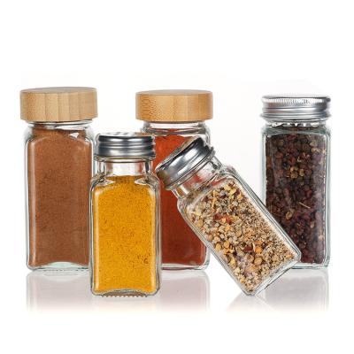 4oz 6oz 9oz Small Glass Spice Jars Bottles W/Dual Sifter Cap Perfect for Storing Spice, Herbs and Powders