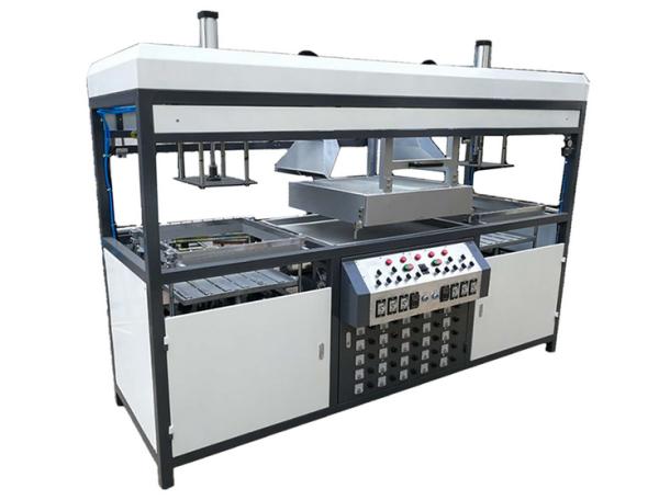 15KW Small Double Station Vacuum Blister Thermoforming Machine Semi Auto