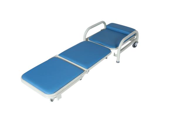 Deluxe Pvc Foldingattendant Chair , Blue Color  Aluminum Fold Up Chairs